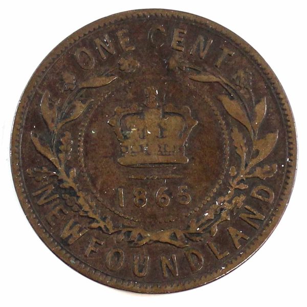 1865 Newfoundland 1-cent VG-F (VG-10) Online Hot Sale