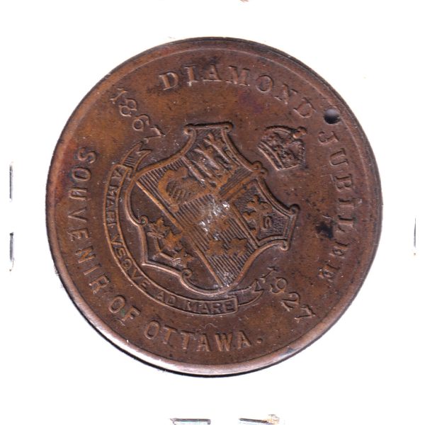 Ottawa, Ontario, 1927 Diamond Jubilee Souvenir Medallion Fashion