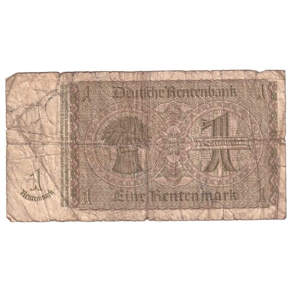 Germany Pick #173b 1937 1 Rentenmark Note Circulated Online now