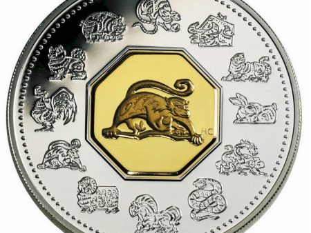 RDC 2004 Canada $15 Year of the Monkey Sterling Silver & Gold Plated Cameo (Impaired) Online Sale