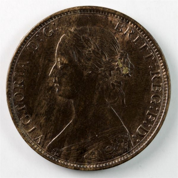 1861 Large Bud Nova Scotia 1-cent AU-UNC (AU-55) $ For Cheap