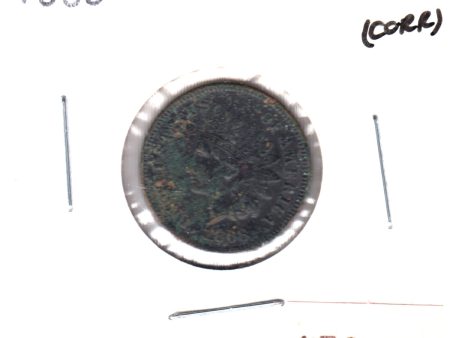 1868 USA Penny, EF (Corrosion) Fashion