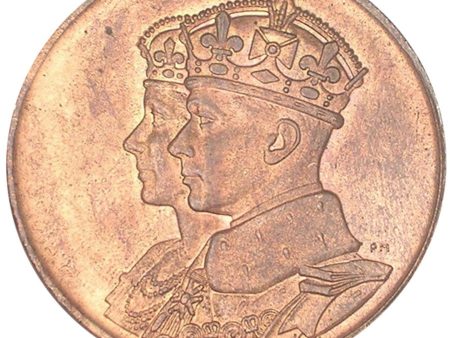 1939 King George VI Visiting Canada Bronze Medallion (Mega37) Online now