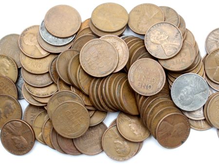 100 x 1909-1958 Mixed Wheat Cents. Mega19 Hot on Sale