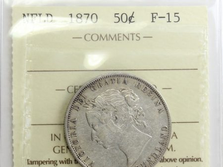 1870 Newfoundland 50-cents ICCS Certified F-15 on Sale