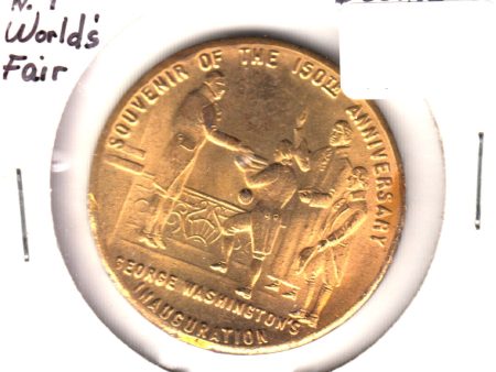 1939 150th Anniversary of George Washington Inauguration at NY World s Fair Token on Sale