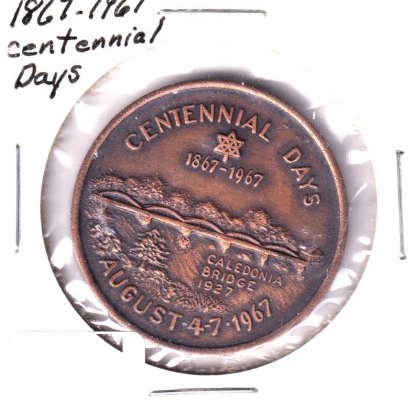 1967 Caledonia, Ontario, Centennial Days Medallion Online