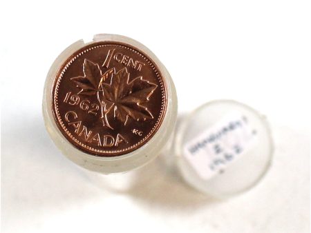 1962 Canada 1-Cent Hanging 2 Variety Roll in Plastic Tube Online Sale