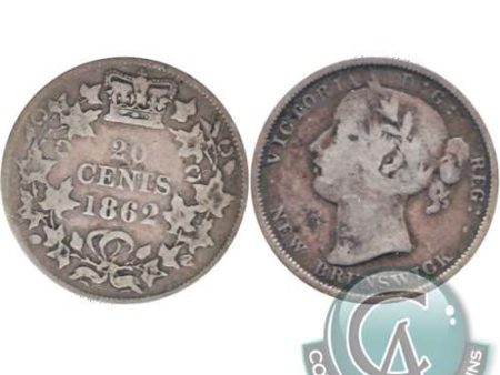 1862 New Brunswick 20-cents VG-F (VG-10) $ Online Hot Sale