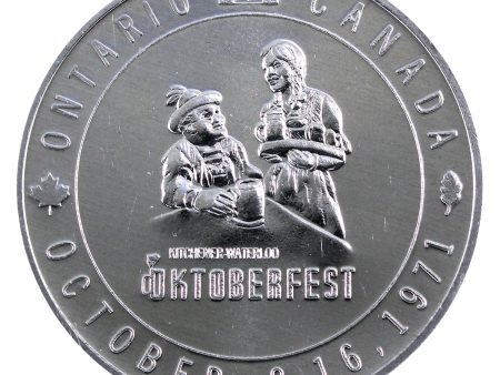 1971 K-W Oktoberfest Medallion: Wilkommen to Canada s Great German Beer Festival Cheap