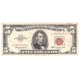 1963 USA $5 Note, FR#1536, Circ (May have damaged corner, a bit of staining, etc.) Hot on Sale