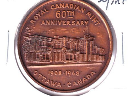 1968 Royal Canadian Mint 60th Anniversary Medallion: "Some Are Rare, Some Common" For Sale