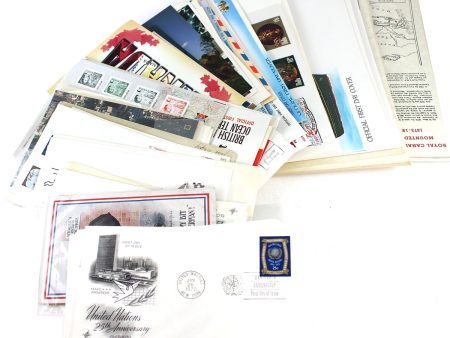 100+ Canada & World First Day Covers, Postcards, etc., 100+Pcs (Multiples, sold as is) on Sale