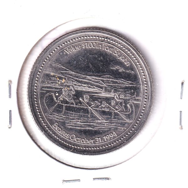 1794-1994 Fort St John British Columbia Trade Dollar Token on Sale