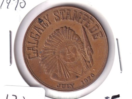 1970 Calgary Stampede $5 Trade Dollar at Casino on Sale