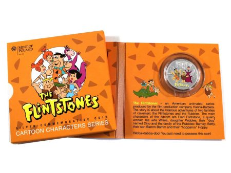 Niue 2014 $1 Cartoon Characters: The Flintstones Sterling Silver (Lightly toned) For Discount