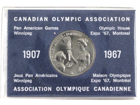 1967 Canadian Olympic Association Medallion: Citius, Altius, Fortius (Bit of corrosion) Online