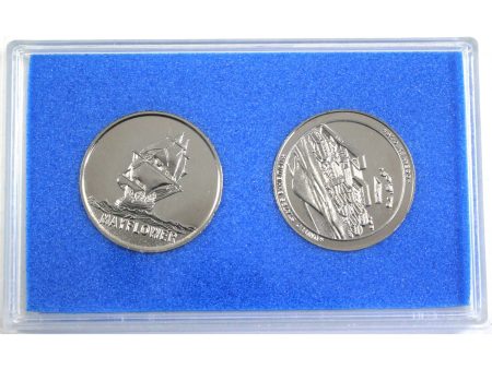 Pair of 1975-1976 USA International Ocean Exposition Medallions, 2Pcs in Case For Sale