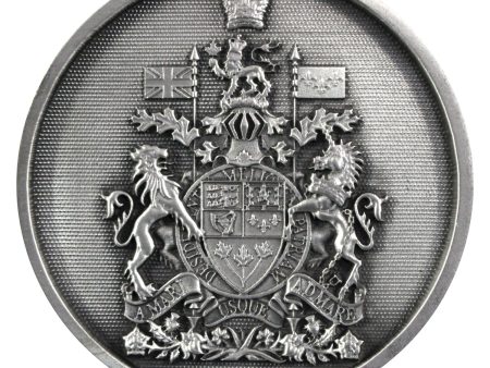 Parliament of Canada Large Pewter Medallion For Sale