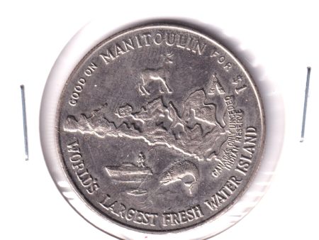 Manitoulin Island 1973 Haweater Dollar Token: Mississagi Lighthouse (Fingerprints) Online now