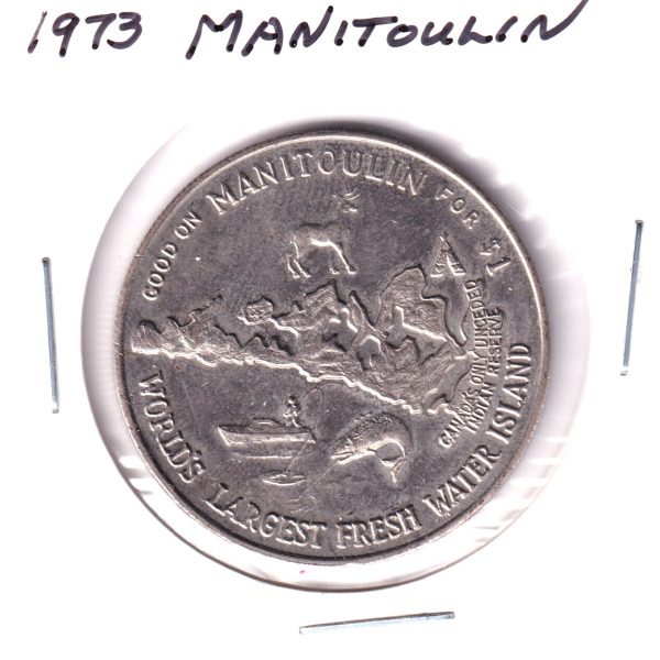 Manitoulin Island 1973 Haweater Dollar Token: Mississagi Lighthouse (Fingerprints) Online now