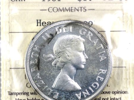 1961 Canada Dollar ICCS Certified PL-66 Heavy Cameo (Toned) Cheap