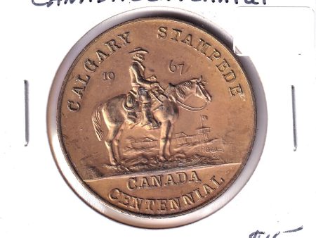 1967 Calgary Stampede Canada Centennial Medallion Cheap