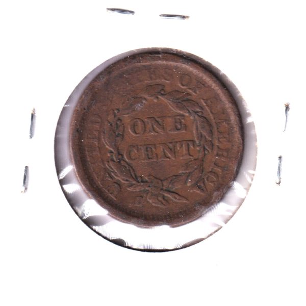 1850 USA One Cent, Very Fine (Nicks) Fashion