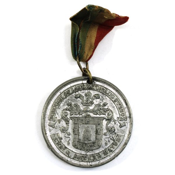 1902 King Edward VII Coronation Medal with Ribbon - Borough of Launceston Online