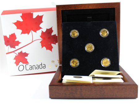 2013 O Canada $5 Gold 5-Coin Set (No Tax) Discount