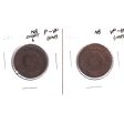 Pair of 1861 & 1864 Short 6 New Brunswick 1 Cents, VF-EF & F-VF, 2Pcs (Impaired) on Sale