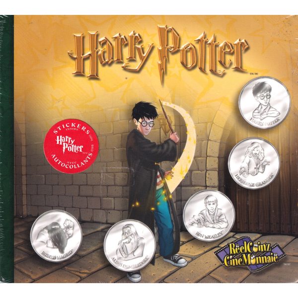 ReelCoinz Harry Potter Characters 5-medallion & Sticker Booklet Set from RCM Cheap