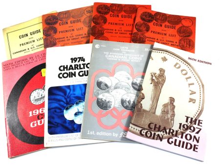 Lot of 7x 1961-1997 Charlton Coin Guide Books, 7Pcs (Impaired, 1x Duplicate) Online Sale