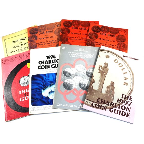 Lot of 7x 1961-1997 Charlton Coin Guide Books, 7Pcs (Impaired, 1x Duplicate) Online Sale