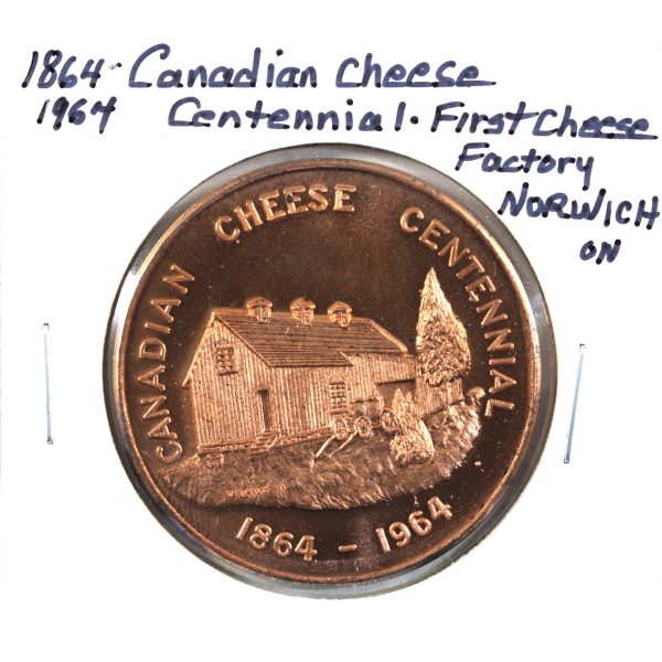 1964 Canadian Cheese Centennial Medallion Fashion