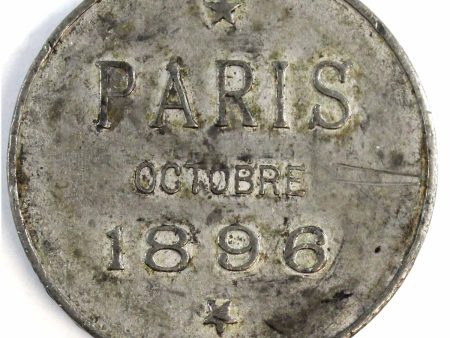 1896 Nicholas II Visit of the Russian Imperial Couple to Paris Pewter Medallion Online