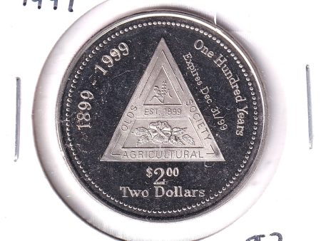 1899-1999 Olds Agricultural Society Centennial Trade Dollar Token on Sale