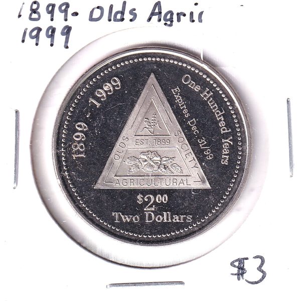 1899-1999 Olds Agricultural Society Centennial Trade Dollar Token on Sale