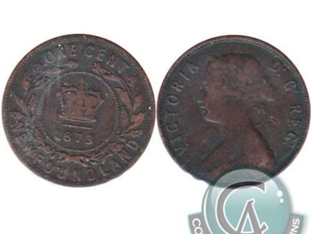 1873 Newfoundland 1-cent G-VG (G-6) Discount