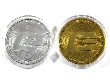 Pair of Dash Cryptocurency Medallions, Two Colours, 2Pcs For Sale