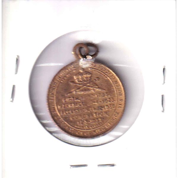 1937 King George VI and Queen Elizabeth Important Dates Medallion Hot on Sale