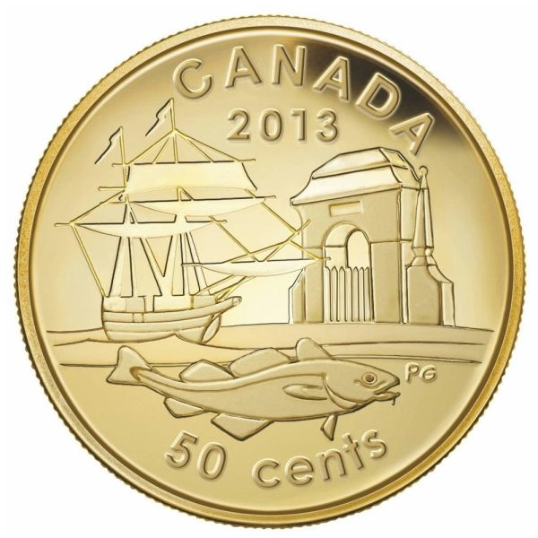 RDC 2013 Canada 50-cent 300th Anniv. of Louisbourg 1 25oz. Gold (No Tax) Sleeve bent Sale