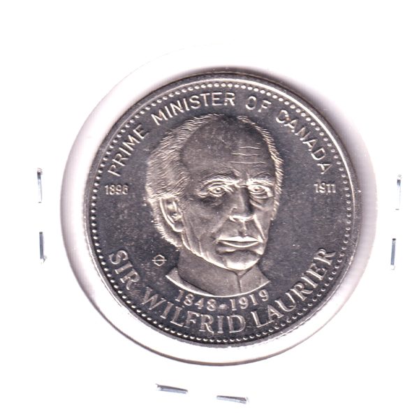 Smiths Falls, Ontario, 1981 Trade Dollar - Sir Wilfrid Laurier Online Hot Sale