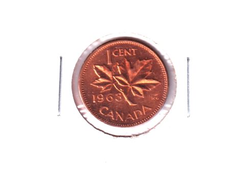 1963 Hanging 3 Canada 1-cent, Mint State (May be lightly toned) Online