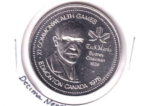 1978 XI Commonwealth Games, Edmonton, Medallion: Decima Norman & E.S. Marks For Cheap