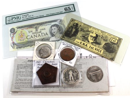 1965-2007 Canadian Numismatic Association Memoribilia. 9Pcs. on Sale