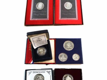 Group Lot of 1971-1999 USA Coins and Commemoratives, 6Pcs (Impaired) Hot on Sale