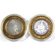 Pair of Grand Casino, Biloxi & Circus Circus, Reno Fine Silver Tokens, 2Pcs (Impaired) For Discount