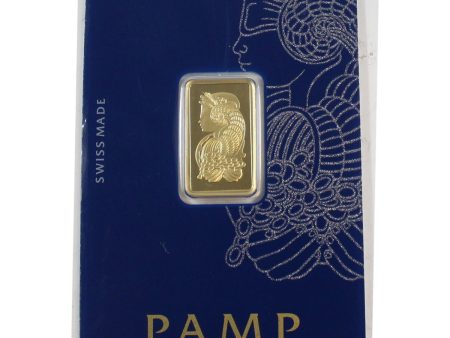 PAMP Suisse 5g .999 Gold Lady Fortuna Bar in Original Package (No Tax) Online now