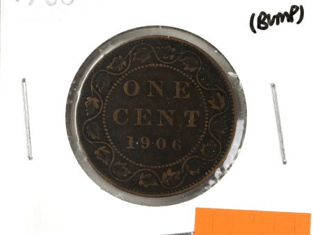 1906 Canada 1-cent Fine (F-12) Corrosion, spots, or impaired For Sale